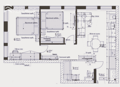 Квартира 53 м², 3-комнатные - изображение 1