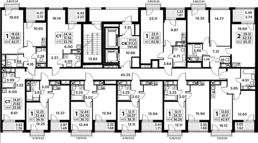 45,8 м², 1-комнатная квартира 20 113 492 ₽ - изображение 19