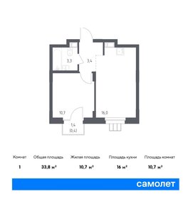 36,8 м², 1-комнатная квартира 5 999 000 ₽ - изображение 56