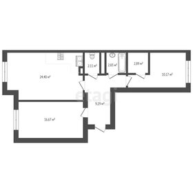 Квартира 67,8 м², 3-комнатная - изображение 1