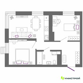 Квартира 52,7 м², 2-комнатная - изображение 1