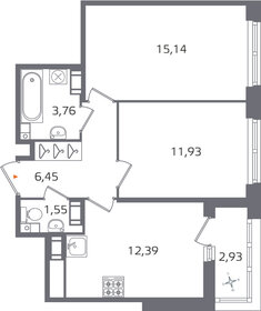 50,4 м², 2-комнатная квартира 14 520 000 ₽ - изображение 137