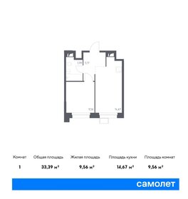 33 м², 1-комнатная квартира 9 750 000 ₽ - изображение 88