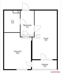 Квартира 33,4 м², 1-комнатная - изображение 1