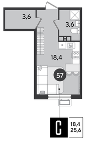 26,7 м², квартира-студия 4 176 522 ₽ - изображение 16