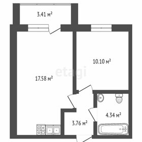 Квартира 34,3 м², 1-комнатная - изображение 1