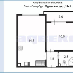 Квартира 30 м², 1-комнатная - изображение 3