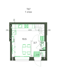 Квартира 67,4 м², 4-комнатная - изображение 1