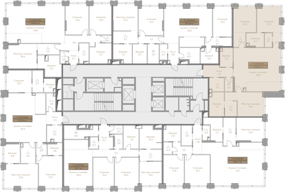 113,4 м², 3-комнатная квартира 176 260 000 ₽ - изображение 7