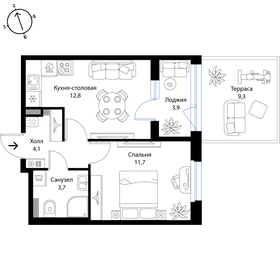 133 м², 1-комнатная квартира 5 500 000 ₽ - изображение 69