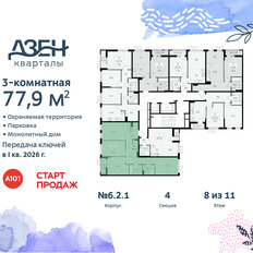 Квартира 77,9 м², 3-комнатная - изображение 4