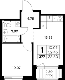 55,5 м², 2-комнатная квартира 4 275 000 ₽ - изображение 97