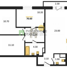 Квартира 70,6 м², 4-комнатная - изображение 2