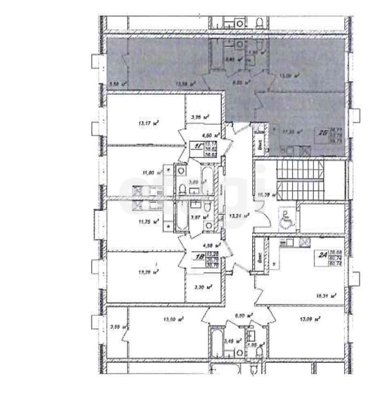59,8 м², 2-комнатная квартира 11 990 000 ₽ - изображение 1