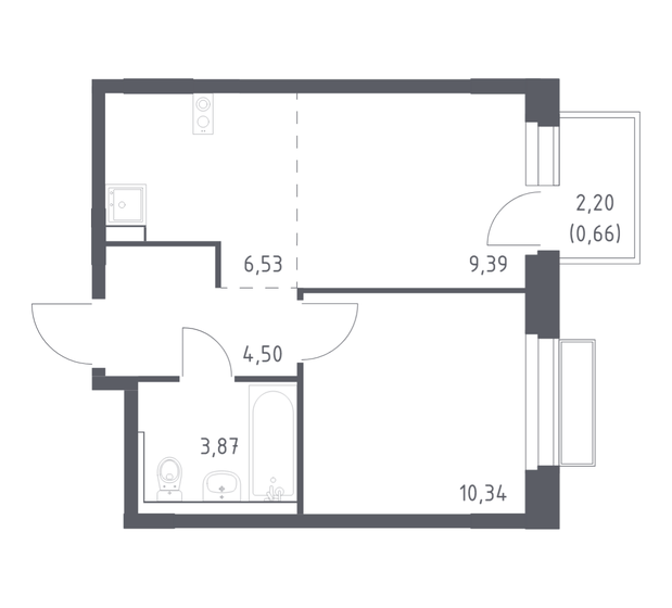 55,8 м², 2-комнатная квартира 10 500 000 ₽ - изображение 134