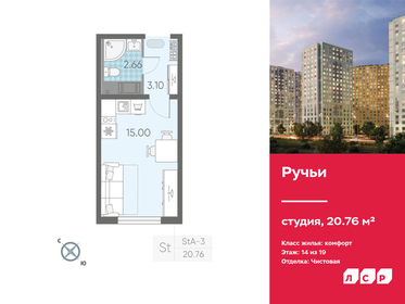 Квартира 20,8 м², студия - изображение 1