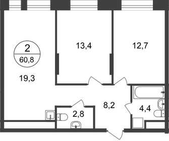 62,9 м², 2-комнатная квартира 15 412 374 ₽ - изображение 32