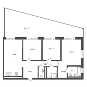 Квартира 92,5 м², 3-комнатная - изображение 1