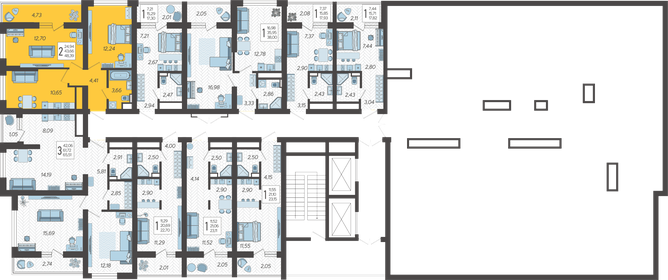 100 м², 2-комнатная квартира 28 700 000 ₽ - изображение 136