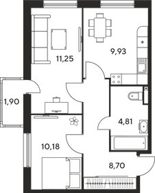44 м², 2-комнатная квартира 5 250 000 ₽ - изображение 7