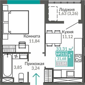 33,5 м², 1-комнатная квартира 5 173 000 ₽ - изображение 7