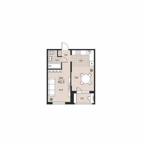 42,3 м², 2-комнатная квартира 3 809 000 ₽ - изображение 15