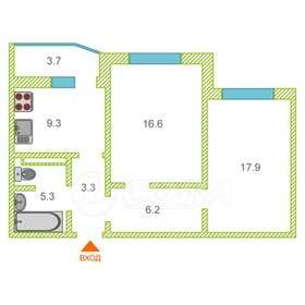 Квартира 58,8 м², 2-комнатная - изображение 4