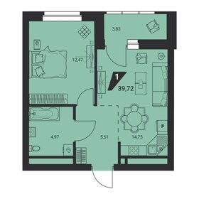 39,1 м², 1-комнатная квартира 5 490 000 ₽ - изображение 21