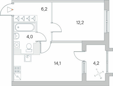 36,6 м², 1-комнатная квартира 8 590 000 ₽ - изображение 92