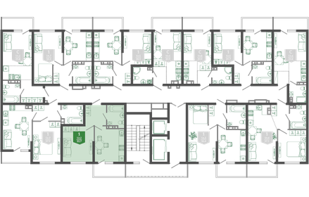 32 м², 1-комнатная квартира 14 500 000 ₽ - изображение 79