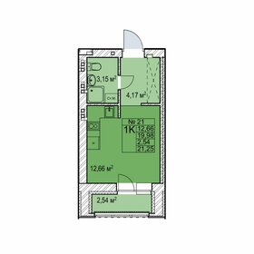 21,5 м², квартира-студия 4 670 000 ₽ - изображение 15