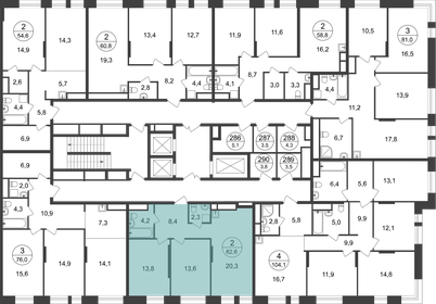 68,7 м², 2-комнатная квартира 15 571 551 ₽ - изображение 86