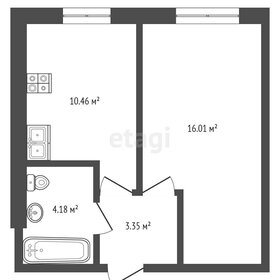 Квартира 33,8 м², 1-комнатная - изображение 1