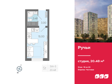 Квартира 20,5 м², студия - изображение 1