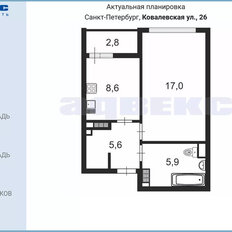 Квартира 37,1 м², 1-комнатная - изображение 2