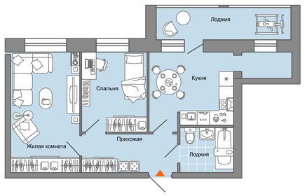 Квартира 78 м², 3-комнатная - изображение 1