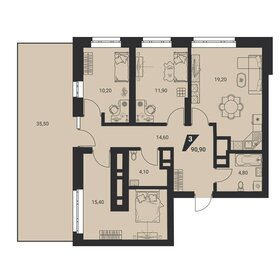 107,8 м², 3-комнатная квартира 18 300 000 ₽ - изображение 6