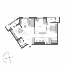 Квартира 91 м², 3-комнатная - изображение 2