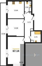 123,6 м², 3-комнатная квартира 15 599 999 ₽ - изображение 105