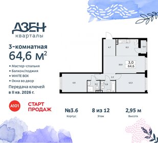 64,4 м², 3-комнатная квартира 14 956 778 ₽ - изображение 27