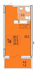 24,9 м², квартира-студия 2 600 000 ₽ - изображение 101
