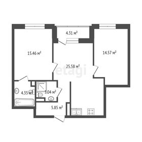 Квартира 73,2 м², 2-комнатная - изображение 2