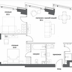 Квартира 74,4 м², 3-комнатная - изображение 2