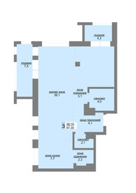 78,1 м², 3-комнатная квартира 11 450 000 ₽ - изображение 79