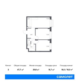 48,2 м², 1-комнатная квартира 14 909 748 ₽ - изображение 35