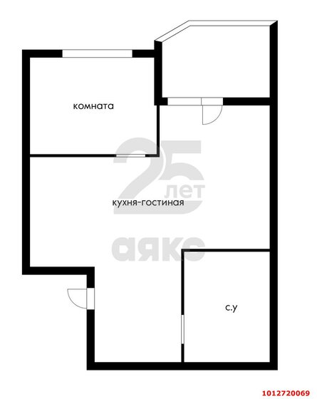 42,6 м², 1-комнатная квартира 6 700 000 ₽ - изображение 1