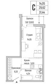 Квартира 31,4 м², студия - изображение 1