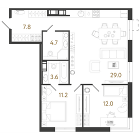 68,2 м², 2-комнатная квартира 17 235 750 ₽ - изображение 64