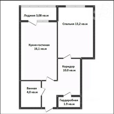 Квартира 47,1 м², 2-комнатные - изображение 2