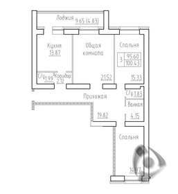 100,4 м², 3-комнатная квартира 11 500 000 ₽ - изображение 18